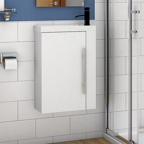 Wall hung cloakroom sink - hung,