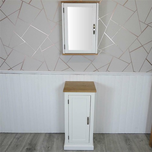 White bathroom furniture small - bathroom,