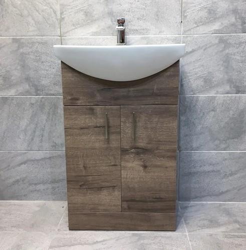 Vanity unit walnut oak - unit,