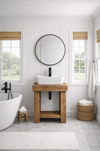 Small chunky rustic wash - chunky, stand