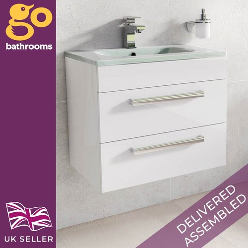 Small white bathroom vanity - white,