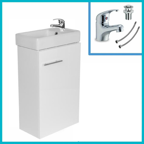 White gloss bathroom - gloss,