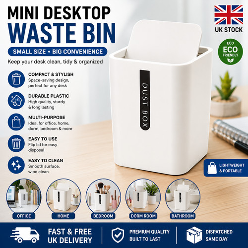 Mini waste bin swing lid - bin,